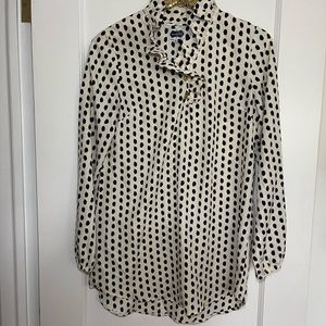 Mudpie medium (8-10) ruffled polka dot top